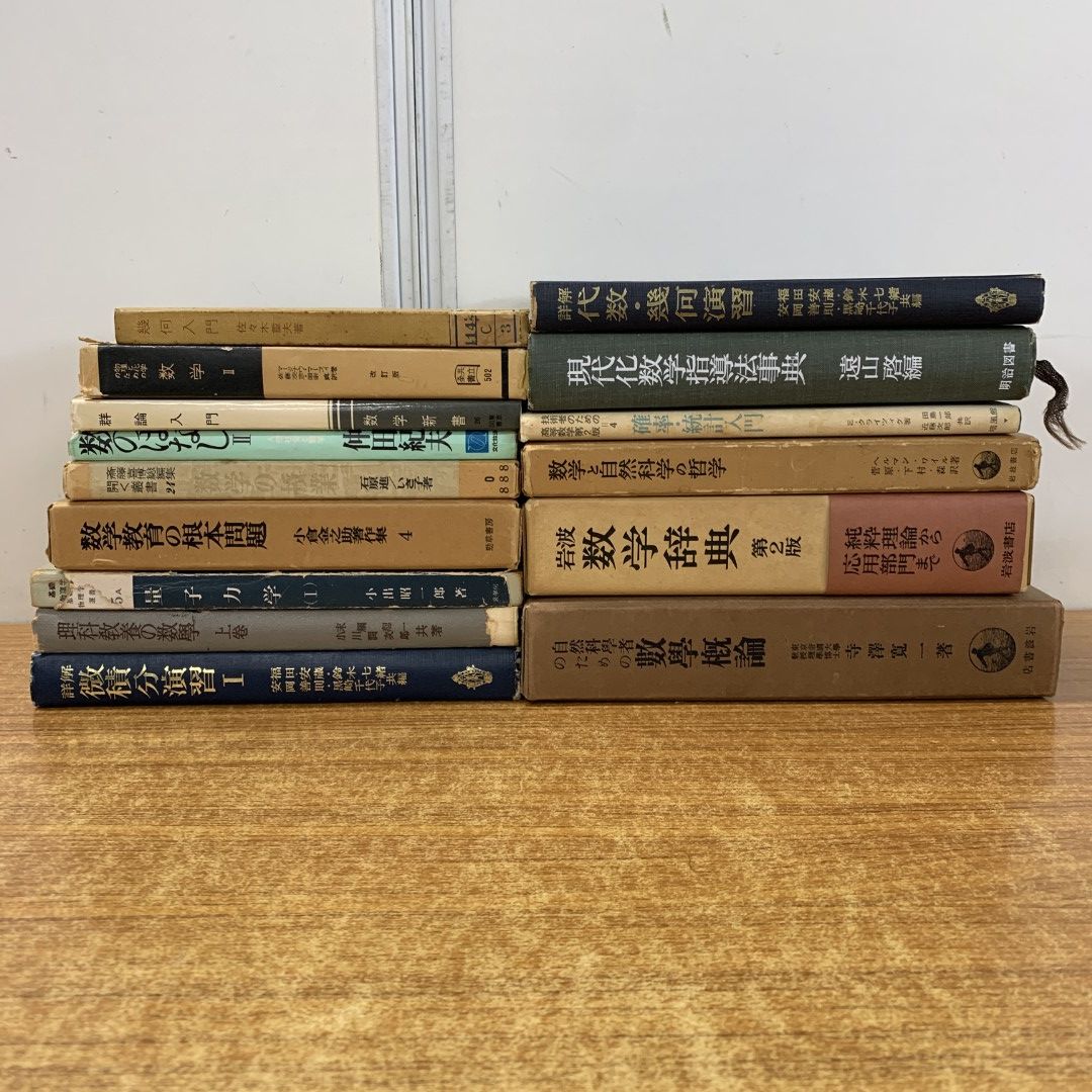 01)【同梱不可】数学・数学教育の本 まとめ売り15冊セット/微積分/理科教養/群論/幾何/自然科学/辞典/辞書/確率・統計/代数/B
