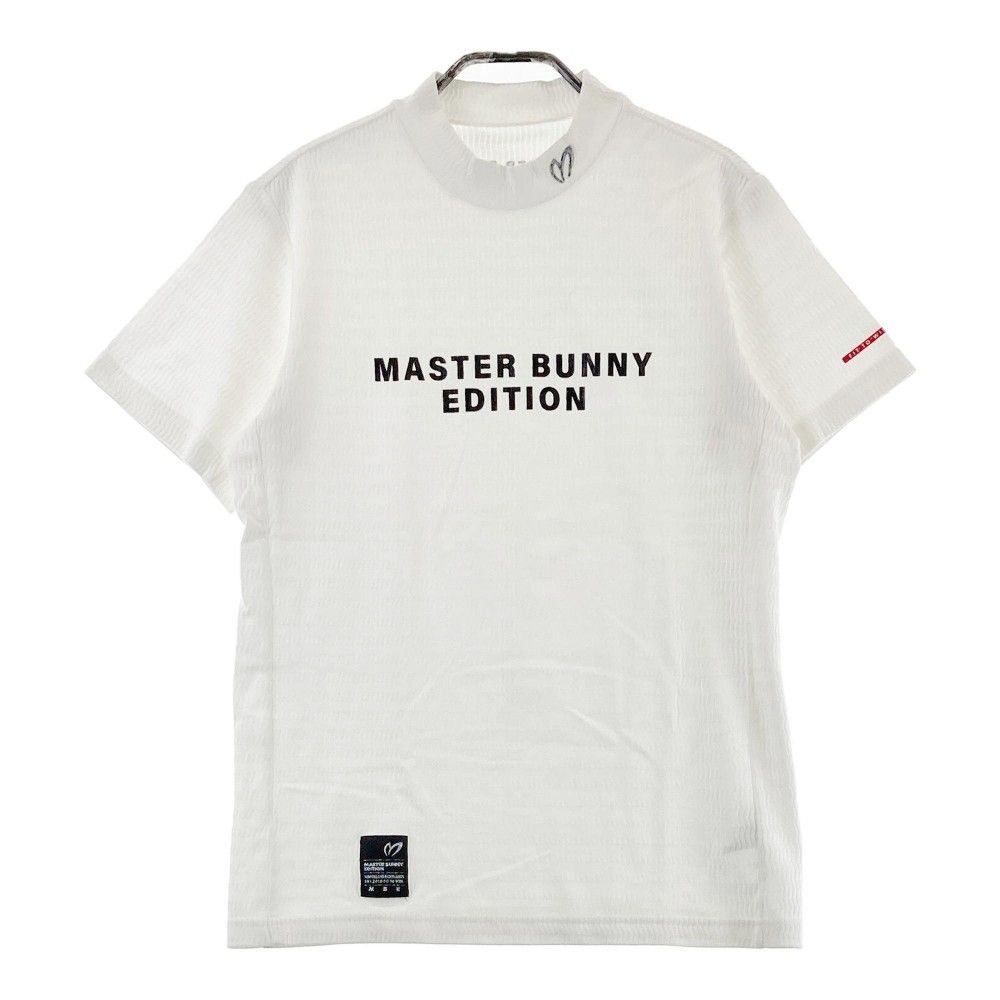 サイズ：3 MASTER BUNNY EDITION マスターバニーエディション 2022年モデル ハイネック 半袖Tシャツ  ホワイト系 [240101318869]# ゴルフウェア メンズ ストスト