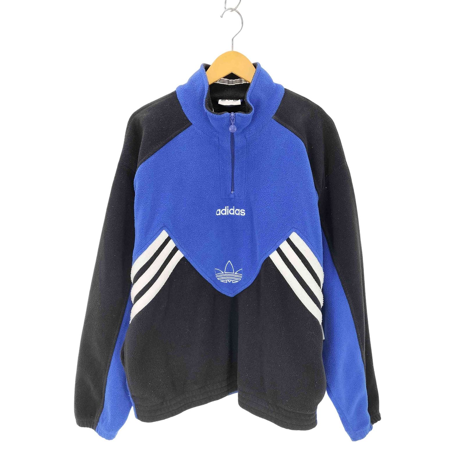 アディダス adidas 90s-00s ハーフジップ フリースプルオーバー メンズ 表記無 