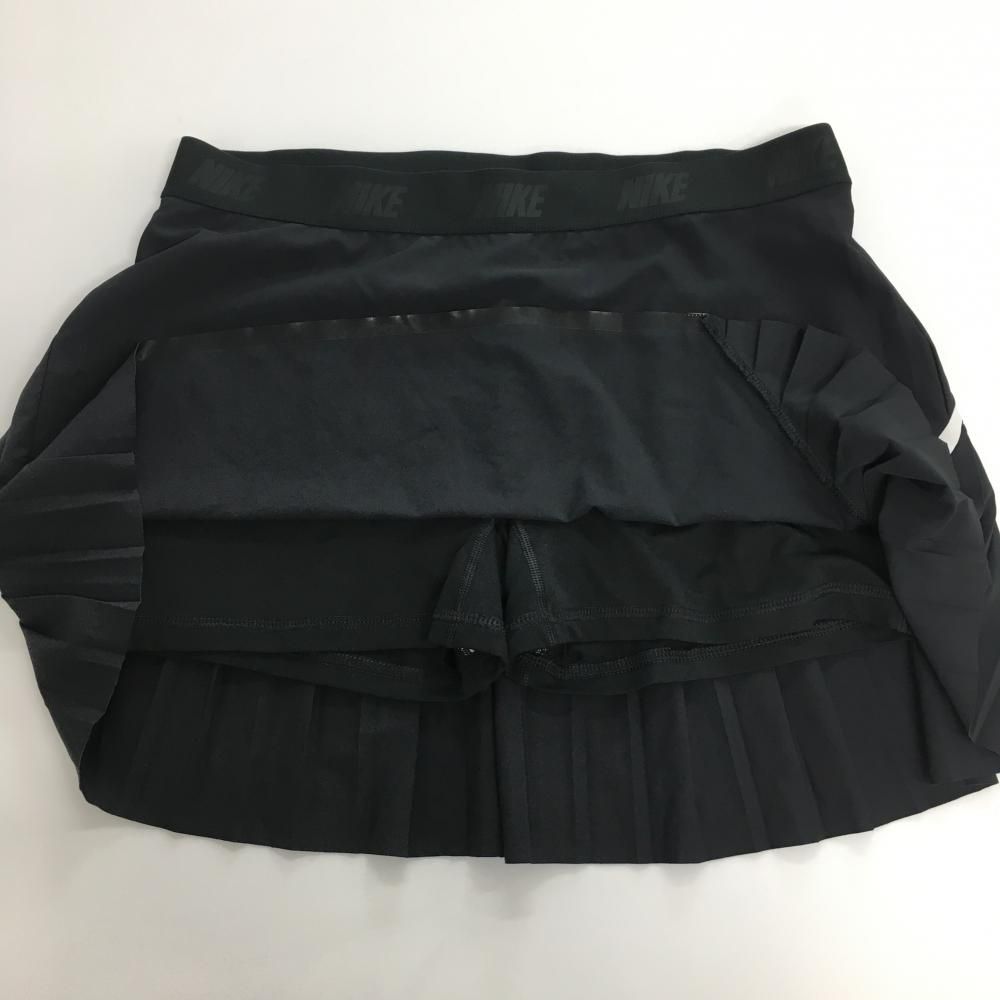 超美品】ナイキゴルフ スカート 黒×白 後ろプリーツ DRI-FIT