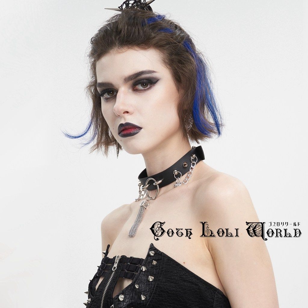 PEACE NOW チョーカー付き フリルビスチェ ゴスロリ