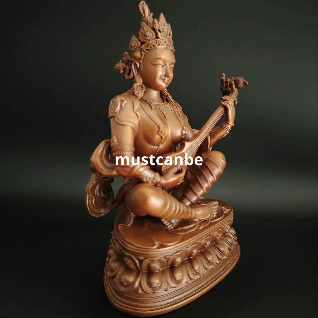 仏教美術 四面仏 人生四相喜怒哀楽 銅製品 書道具 文房具 装飾品 工芸品 置物 仏教美術 仏像 妙音天女仏像 銅製品工芸品 置物 - メルカリ