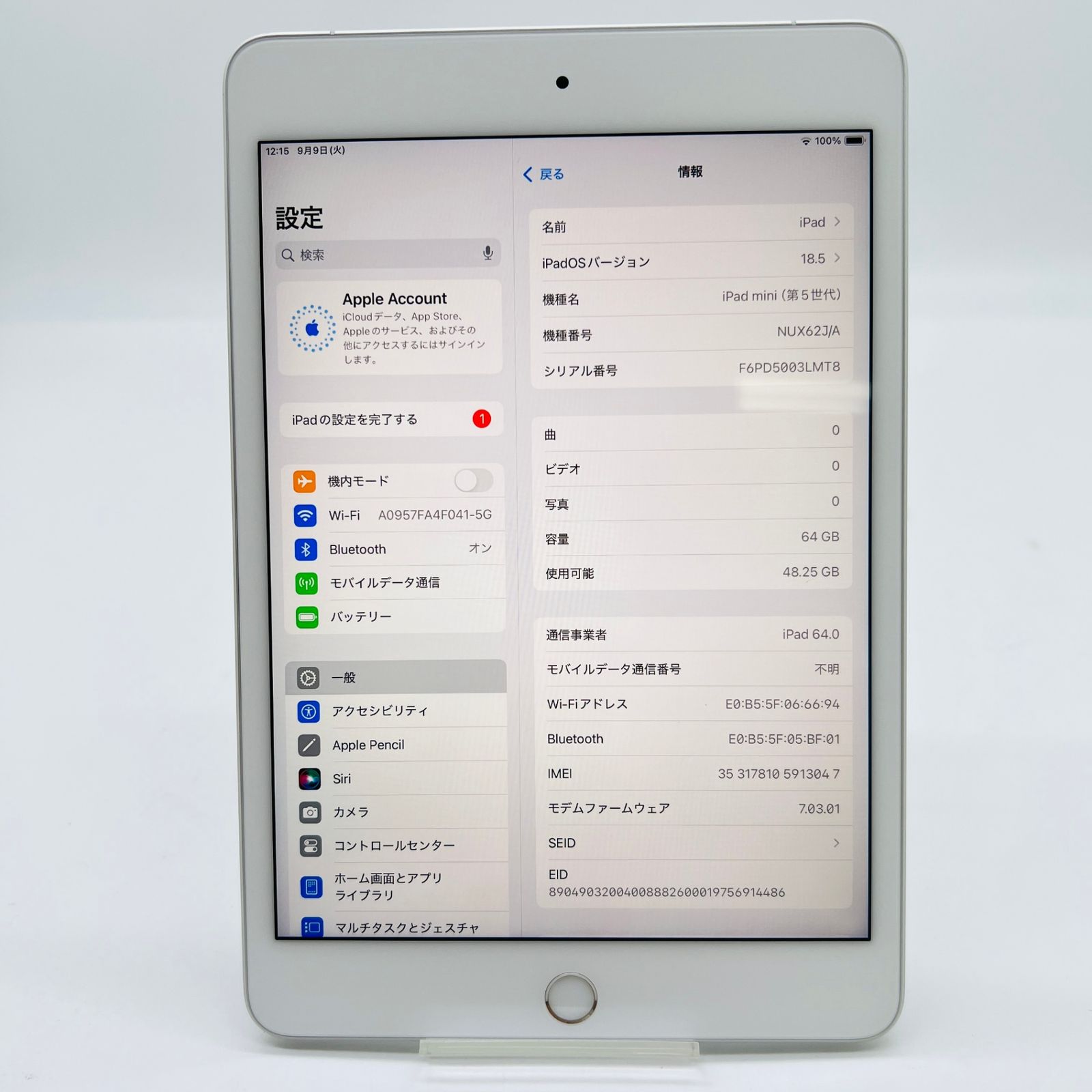 Apple iPad mini 第5世代 64GB シルバー NUX62J A SIMフリー 動作 済み CHRISTIANNAURATH_COM_BR