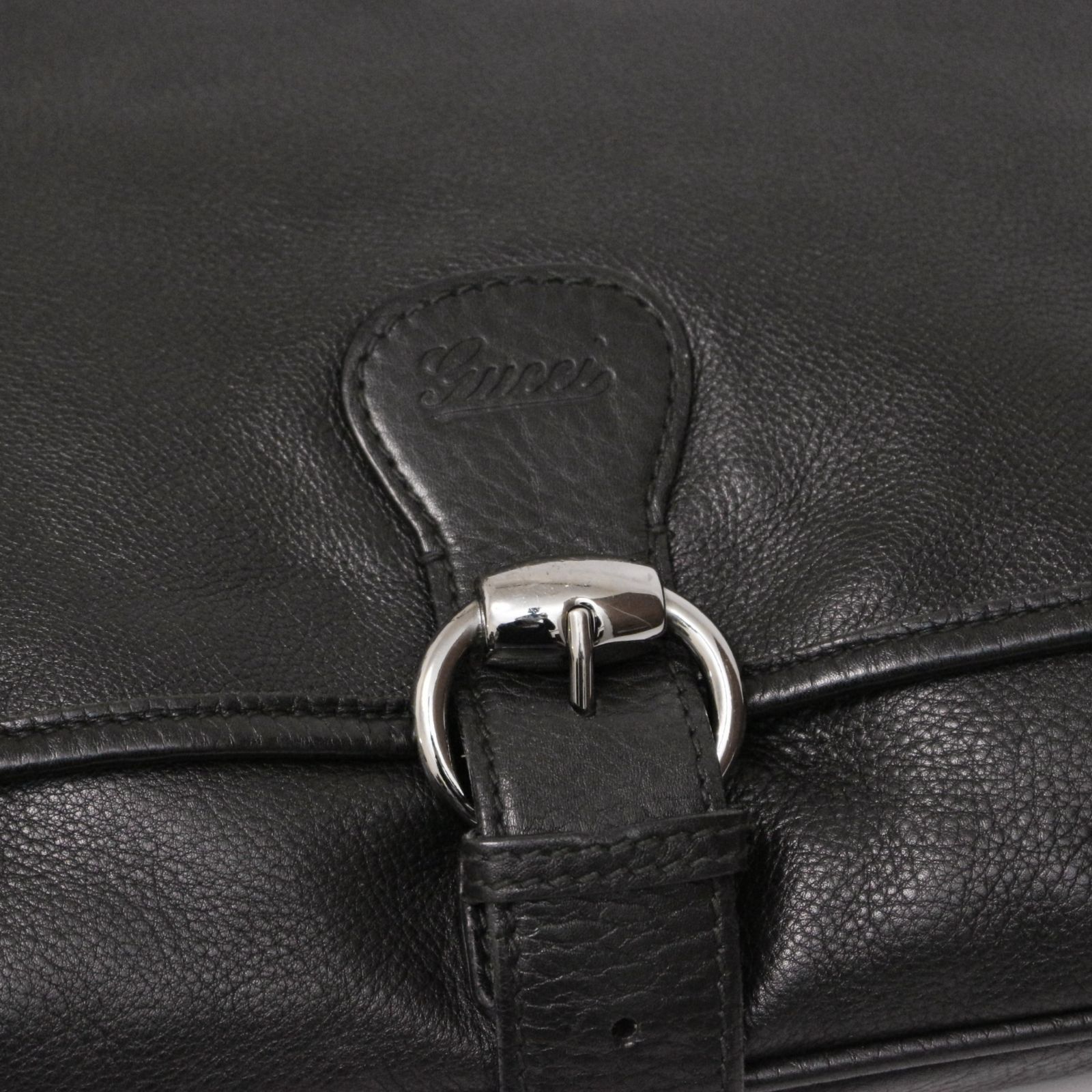 グッチ 180686 ショルダーバッグ レザー 本革 黒 ブラック black GUCCI