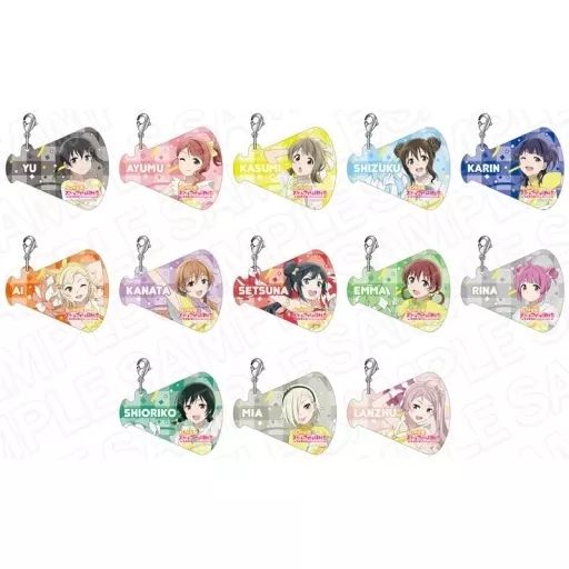ストラップ　全13種セット 「よみうりランド×ラブライブ!虹ヶ咲学園スクールアイドル同好会 アクリルチャームストラップ」 コンテンツシードより、新商品発売のお知らせ | ラブライブ