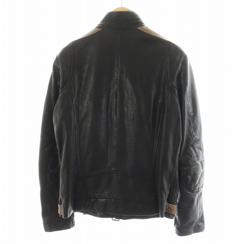 上質 革ジャン カウハイド メンズ スタンダード スタイル シングル