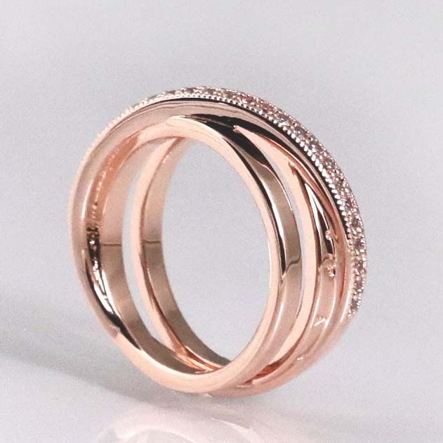 PANDORA☆リング☆指輪☆サイズ3号 未使用・新品☆ローズゴールド☆紙袋付き 【新品・正規品】ボックス・ショッパー付 PANDORA(パンドラ