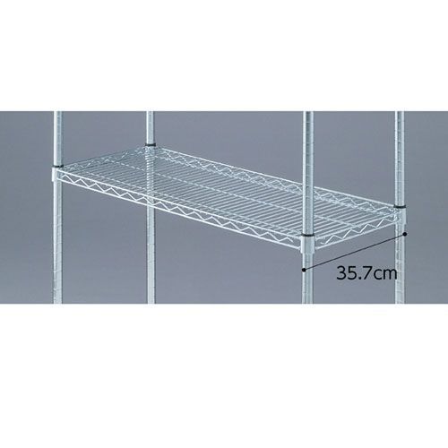 ワイヤーラック スチール棚 D35cmタイプ W90.7cm 61-64-7-2 