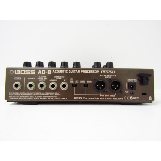 生産終了品 BOSS AD-8 プリアンプ アコースティックギター用 未使用 アコースティックギター初心者にもおすすめ。アコギ用プリアンプ