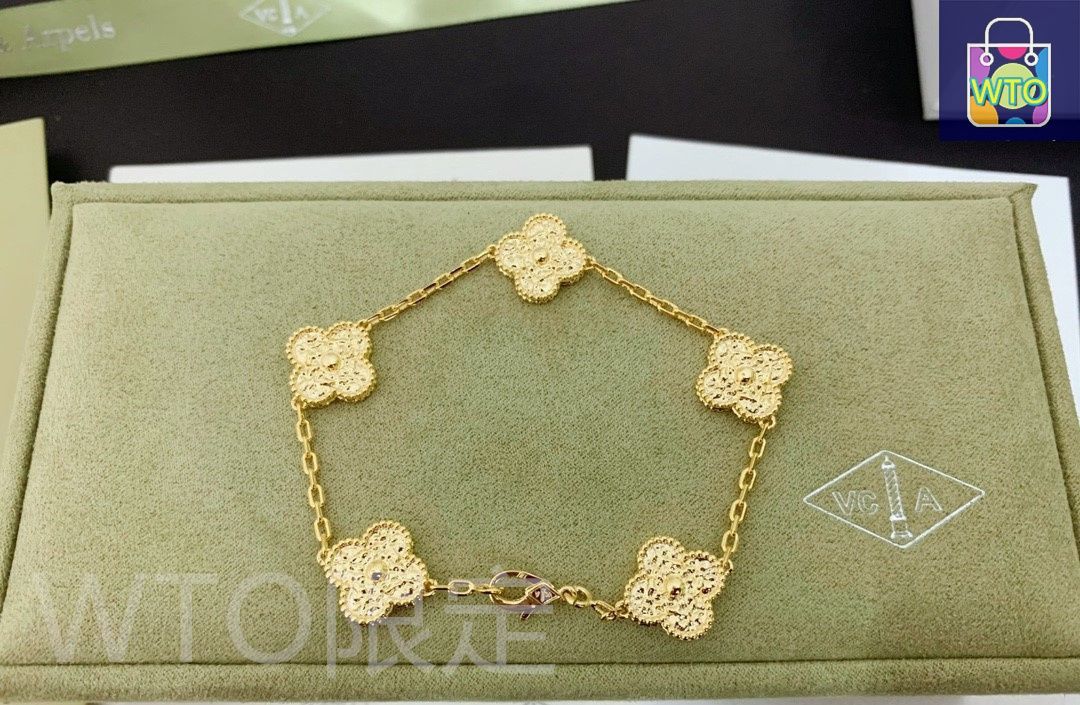Van Cleef - Arpels ヴァン クリーフ＆アーペルのクラシックな四つ葉のクローバー 5 つの花のブレスレット｜ ｜ -WTO輸入1 SIROKUMA-CORPORATION_COM