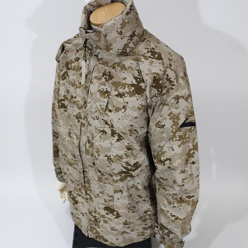 USMC マーパットデザート迷彩　M-S ライトウェイト ゴアテックス パーカー 古着 00s 米軍 USMC APECS MARPAT デザート デジタル カモ 迷彩 GORE