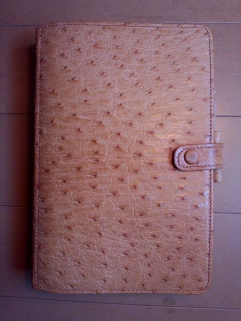 英国製 ビンテージ ファイロファックス リアルオーストリッチ ostrich filofax 1980s