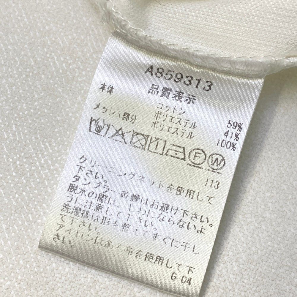 サイズ：38 ARCHIVIO アルチビオ 半袖ポロシャツ ワッペン ホワイト系