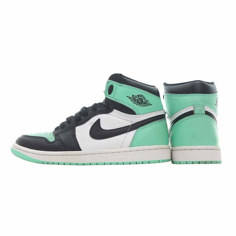 Nike Air Jordan 1 ミントグリーン/ブラック 楽天市場】NIKE AIR JORDAN 1 MID WHITE/GREEN GLOW-BLACK