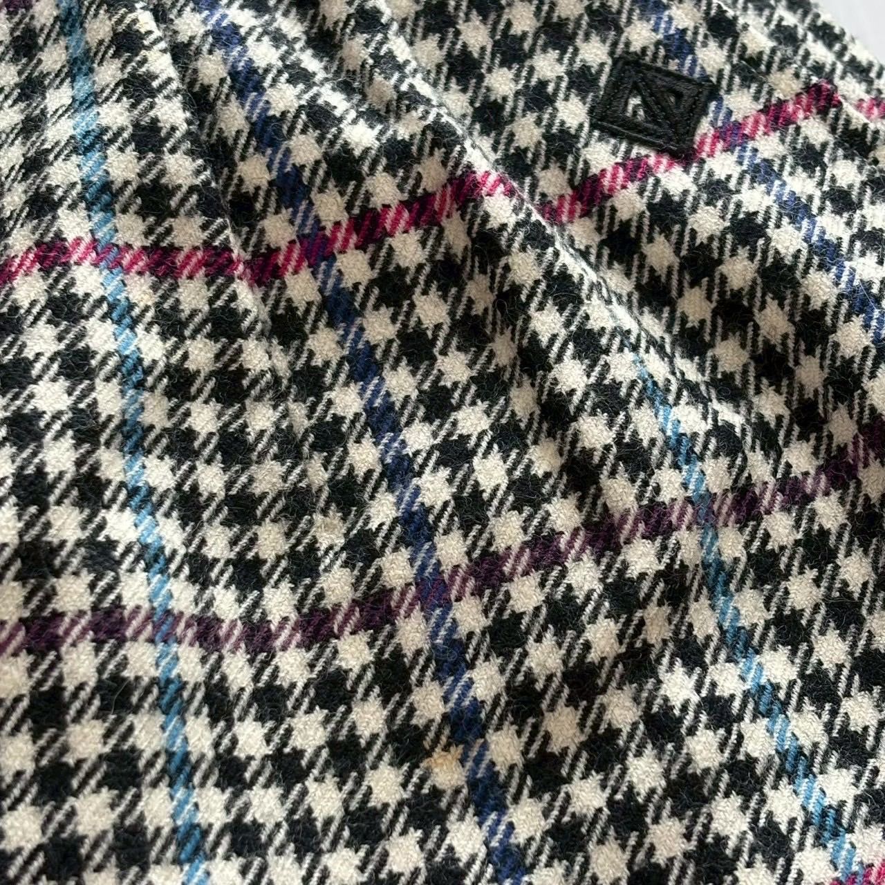 Christian Dior クリスチャンディオール プリーツスカート 黒 水色 チェック プリーツ ミニ スポーツ ゴルフ レディース Lサイズ LLC-HASEGAWATOSO_COM