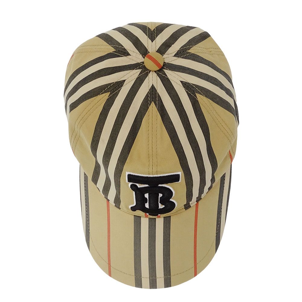Burberry バーバリーストライプキャップ M - メルカリ
