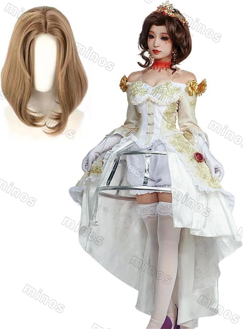 アイデンティティV 第五人格 Identity V コスプレ衣装紅夫人血宴赤宴赤宴 撮影高品質 仮装 ウイッグ付きCosplay 学園祭 舞台公演 文化祭 漫遊展 ハロウィン クリスマス プレゼント コスチューム 人気 コスプレワンピース ドレス