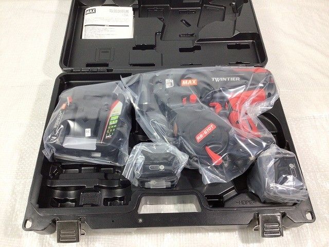♥品 MAX マックス 14.4V 鉄筋結束機 ツインタイア RB-610T-B2C|1450A バッテリー2個 14.4V 5.0Ah 充電器付 ツインタイヤ114628 HRDEVELOPMENT_JP