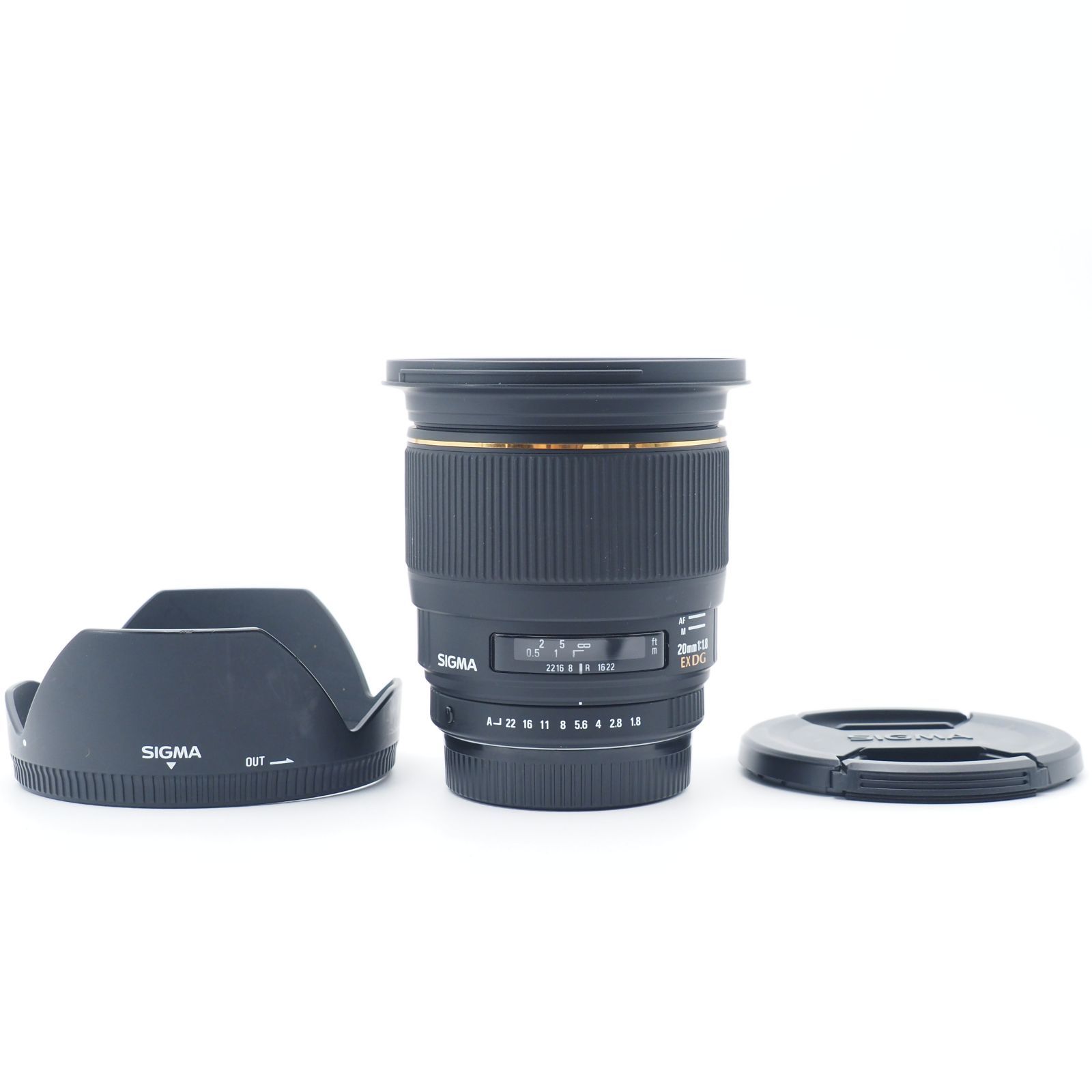 100442☆極上品☆SIGMA 単焦点広角レンズ 20mm F1.8 EX DG