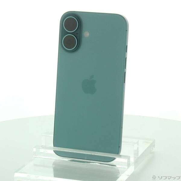 〔中古品〕iPhone16 128GB ティール MYDV3J／A SIMフリー【258】