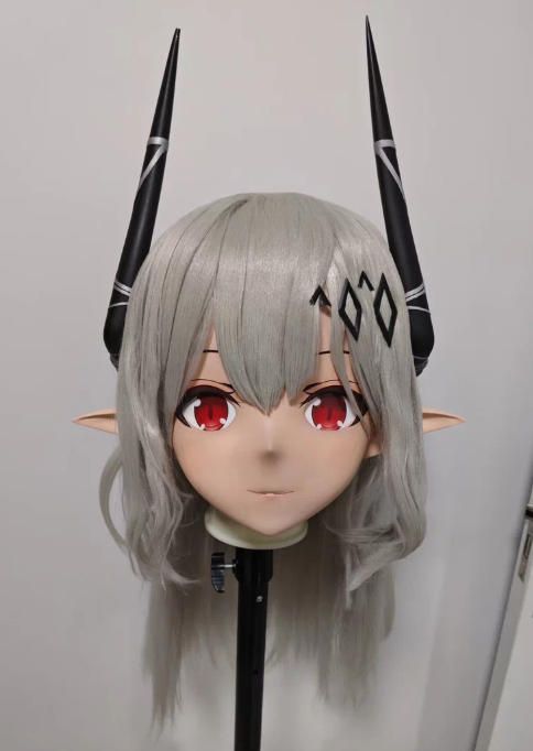 3 4マスク ロック付き NO.1146 ドール ヘッドロリータ人形 コスプレ 全頭面 変身 仮装 着ぐるみ 二次元 コスチューム