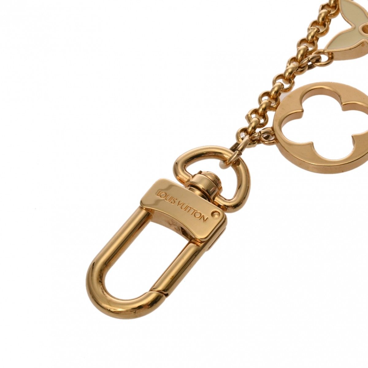  ルイヴィトン フルール ドゥ モノグラム バッグチャーム チェーン ゴールド M 65111 ユニセックス GP キーホルダー その他 小物