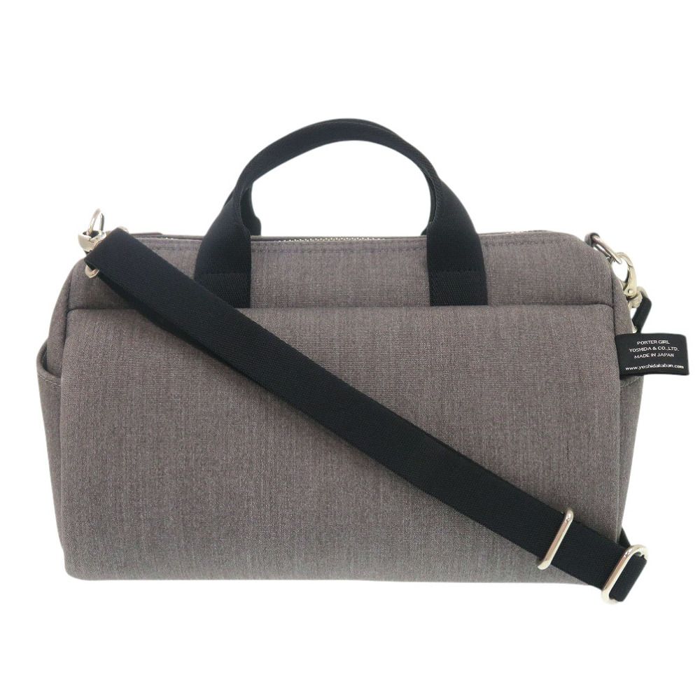 美品 ポーター PORTER GIRL URBAN 525-09966 コットン グレー