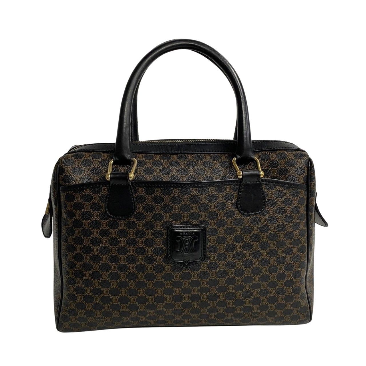 極 美品 CELINE セリーヌ ヴィンテージ マカダム ブラゾン 極 美品 CELINE セリーヌ ヴィンテージ マカダム ブラゾン