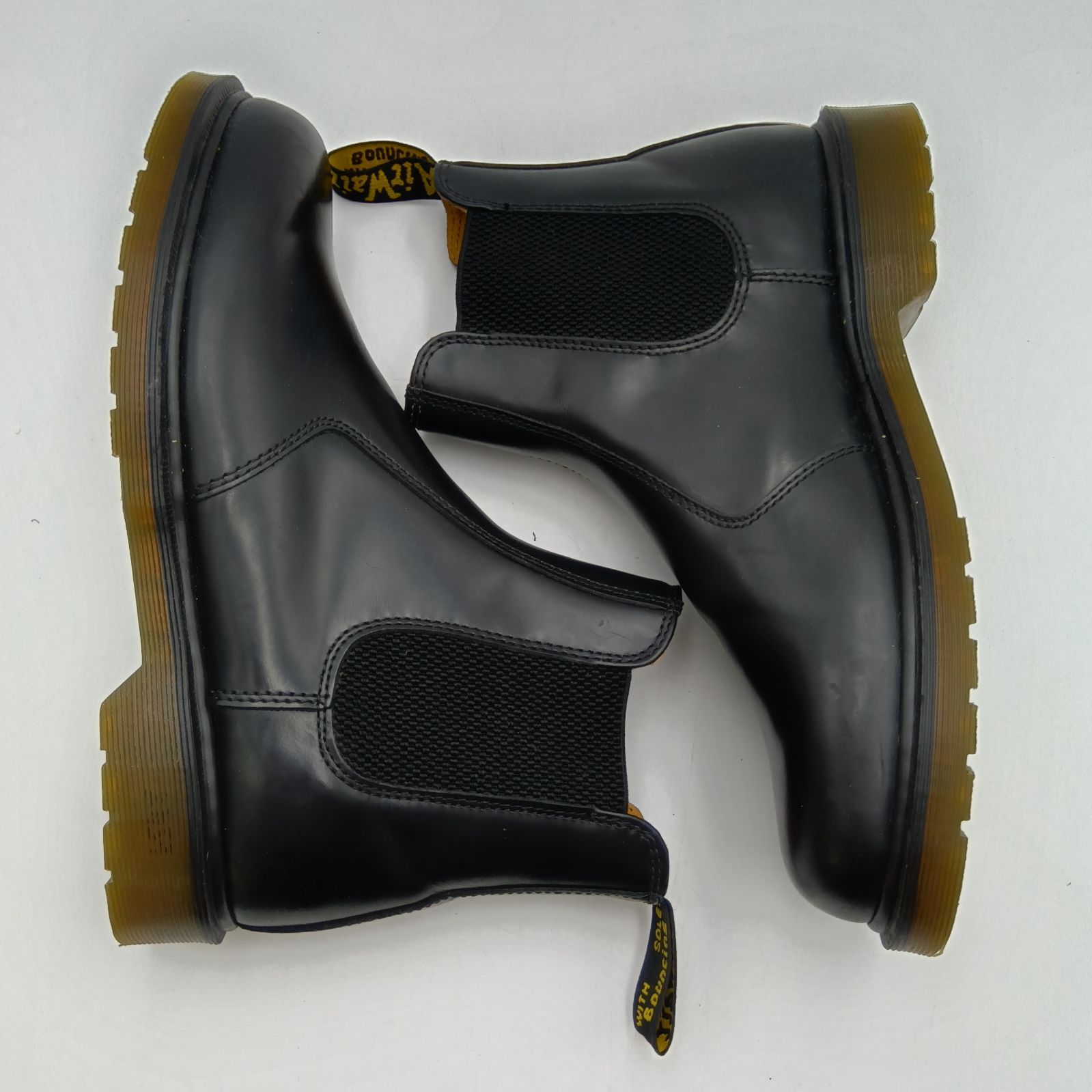 Dr.Martin ブラック サイドゴアブーツ UK9 28㎝ Dr.Martens(ドクターマーチン) / サイドゴアブーツ/UK9/BRW/レザー