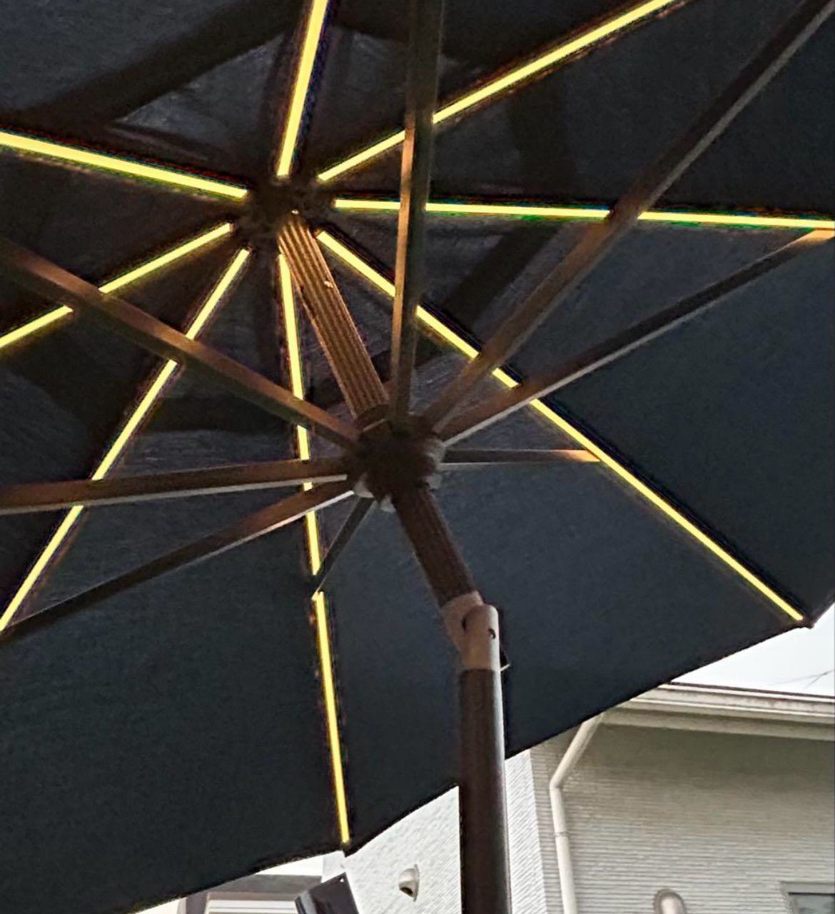 LEDライト付き 10フィート マーケットアンブレラ み WWW_NOITHATQUANGTHANH_NET
