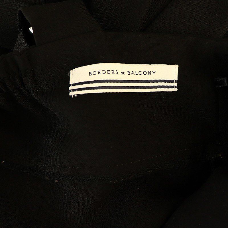 最安新品タグ　ボーダーズアットバルコニーナイロンサロペット オーバーオール　36 ボーダーズアットバルコニー BORDERS at BALCONY 22ss ナイロン NYLON