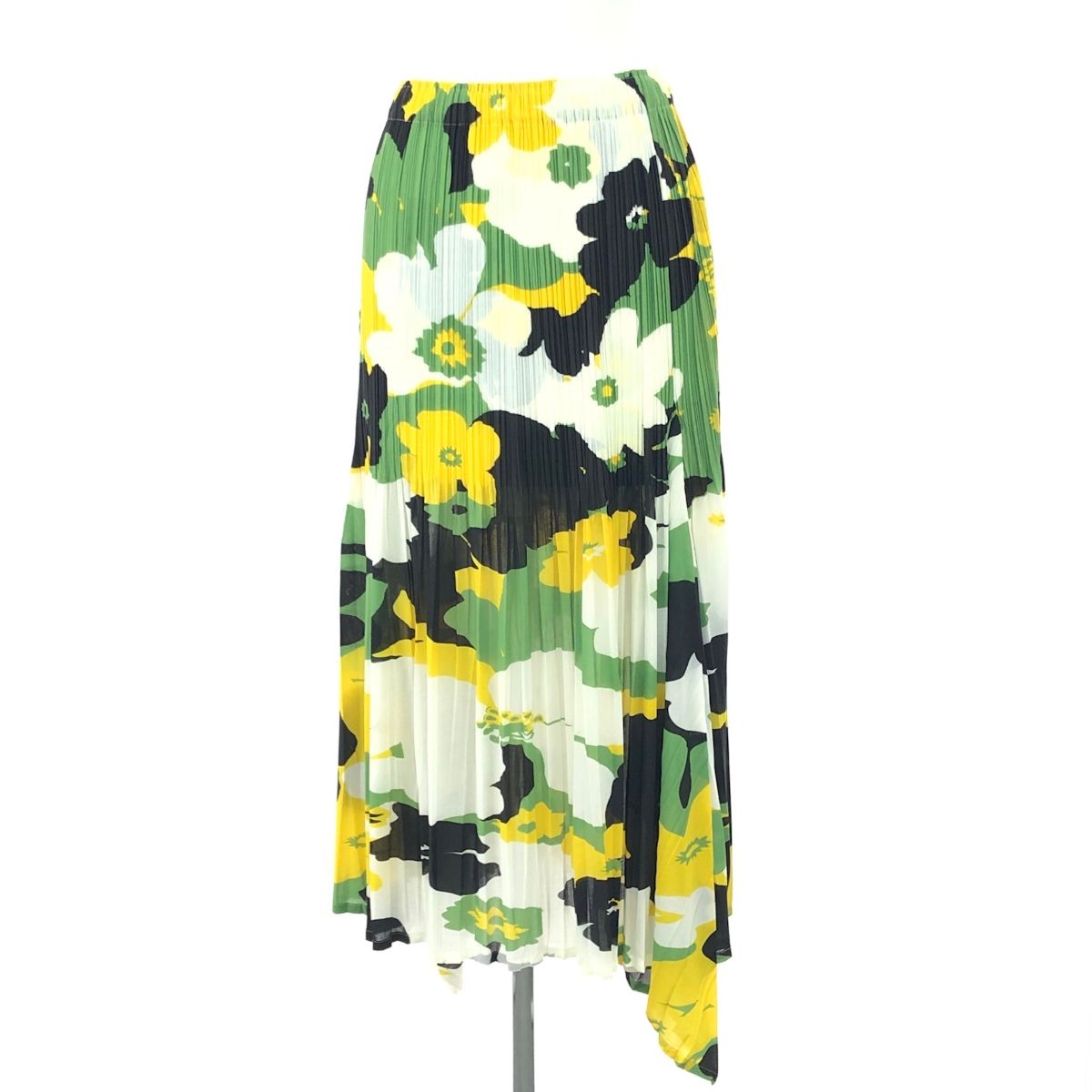 ISSEY MIYAKE イッセイミヤケ ロング 総柄 花柄 プリーツスカート サイズ 2 IM42-FG210 マルチ レディース 240002230805