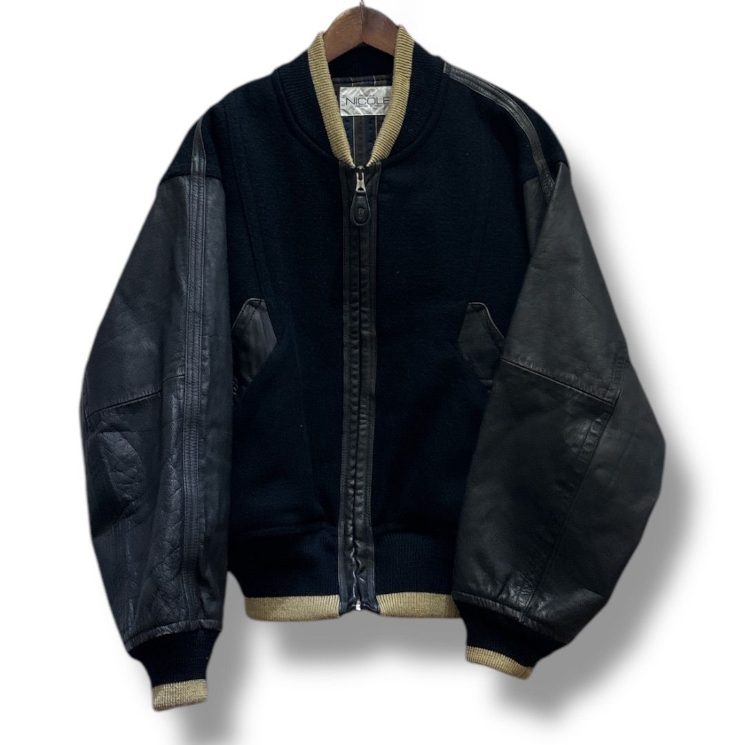 ニコルスタジアムジャンパー ニコル NICOLE × スクーカム 袖革