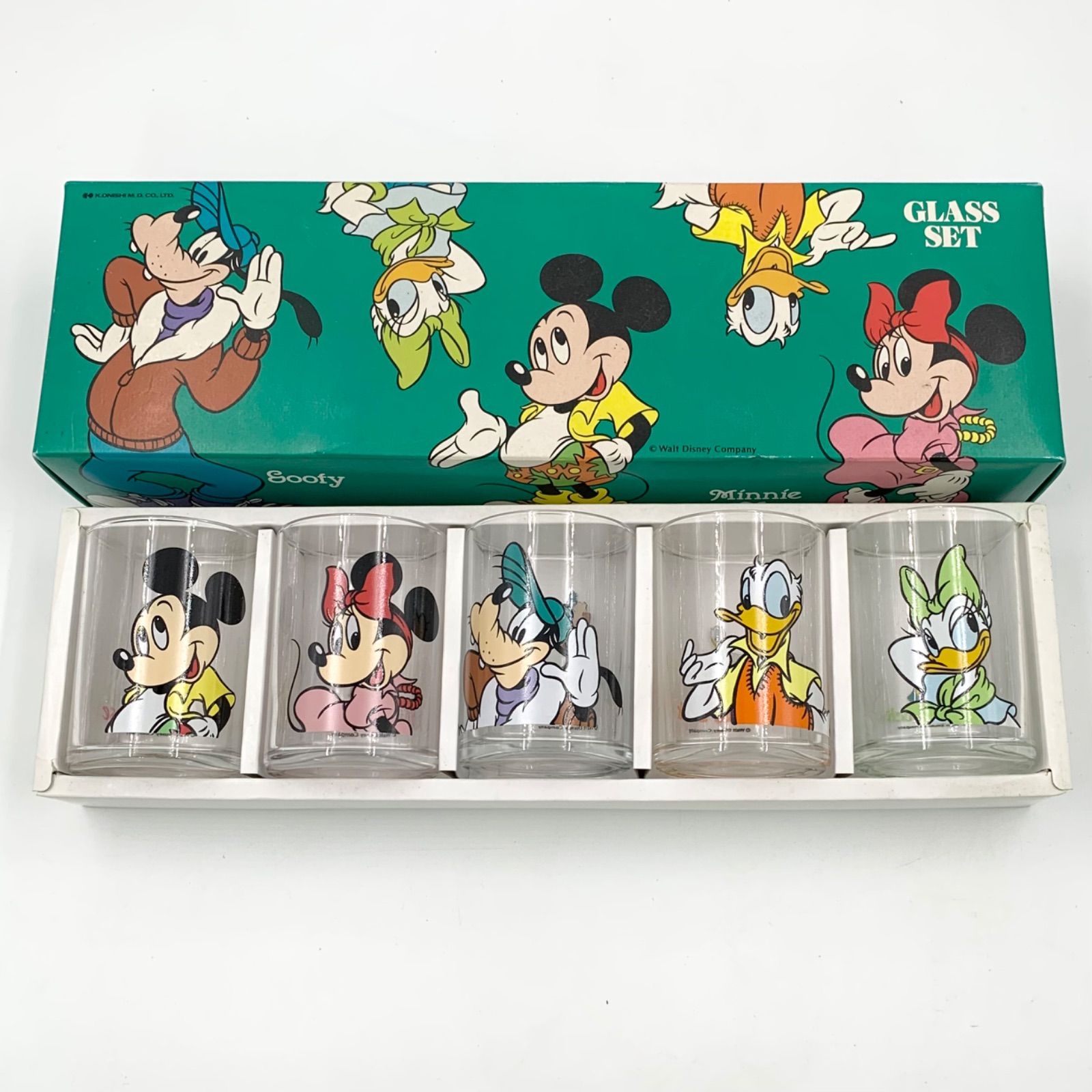 ディズニー グラスセット 5個セット レトロ 昭和レトロ ミッキーマウス