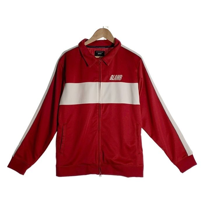 glamb グラム Swing jersey tops スイングジャージートップス トラックジャケット レッド GB0120/CS02 Size 3 glamb グラム Swing jersey tops スイングジャージートップス トラック