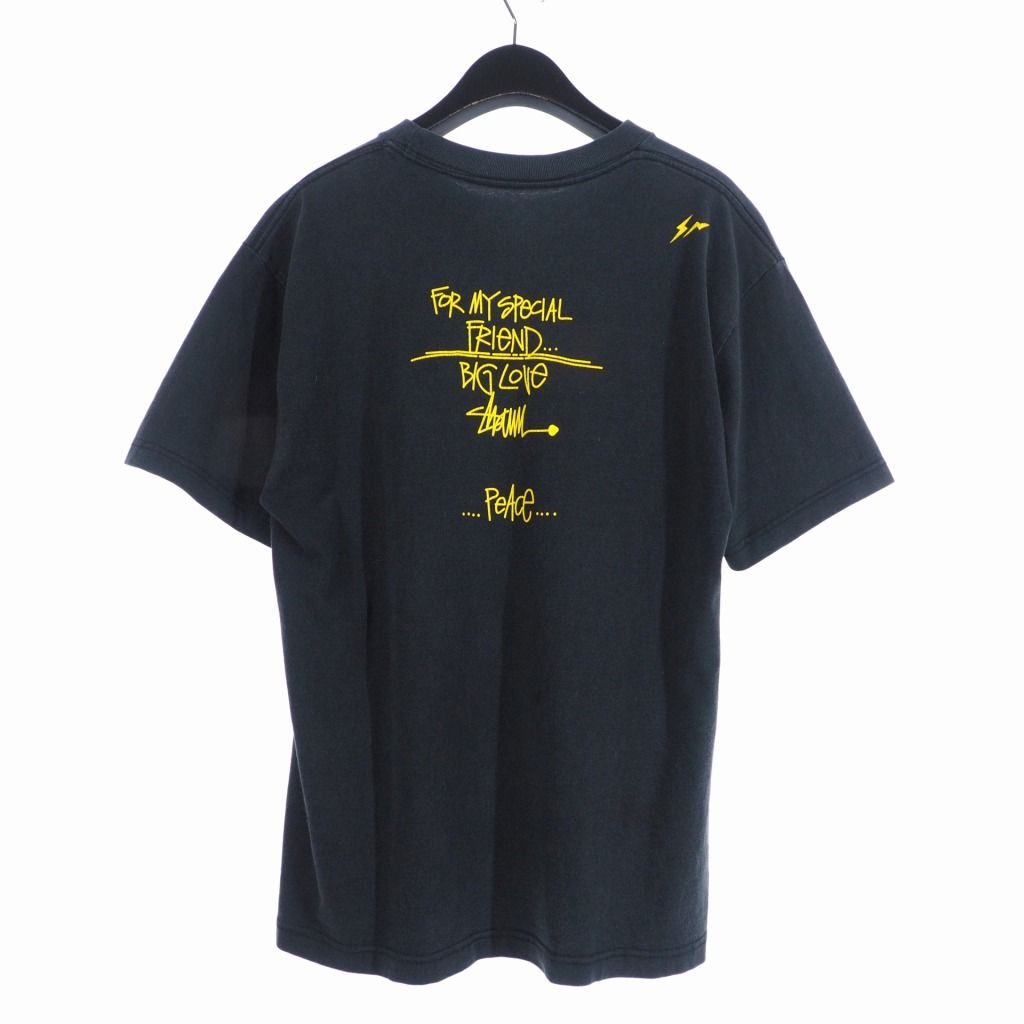 エレクトリックコテージ ELECTRIC COTTAGE ショーンフォント ショーンステューシー Tシャツ 半袖 ロゴ プリント L 黒 ブラック