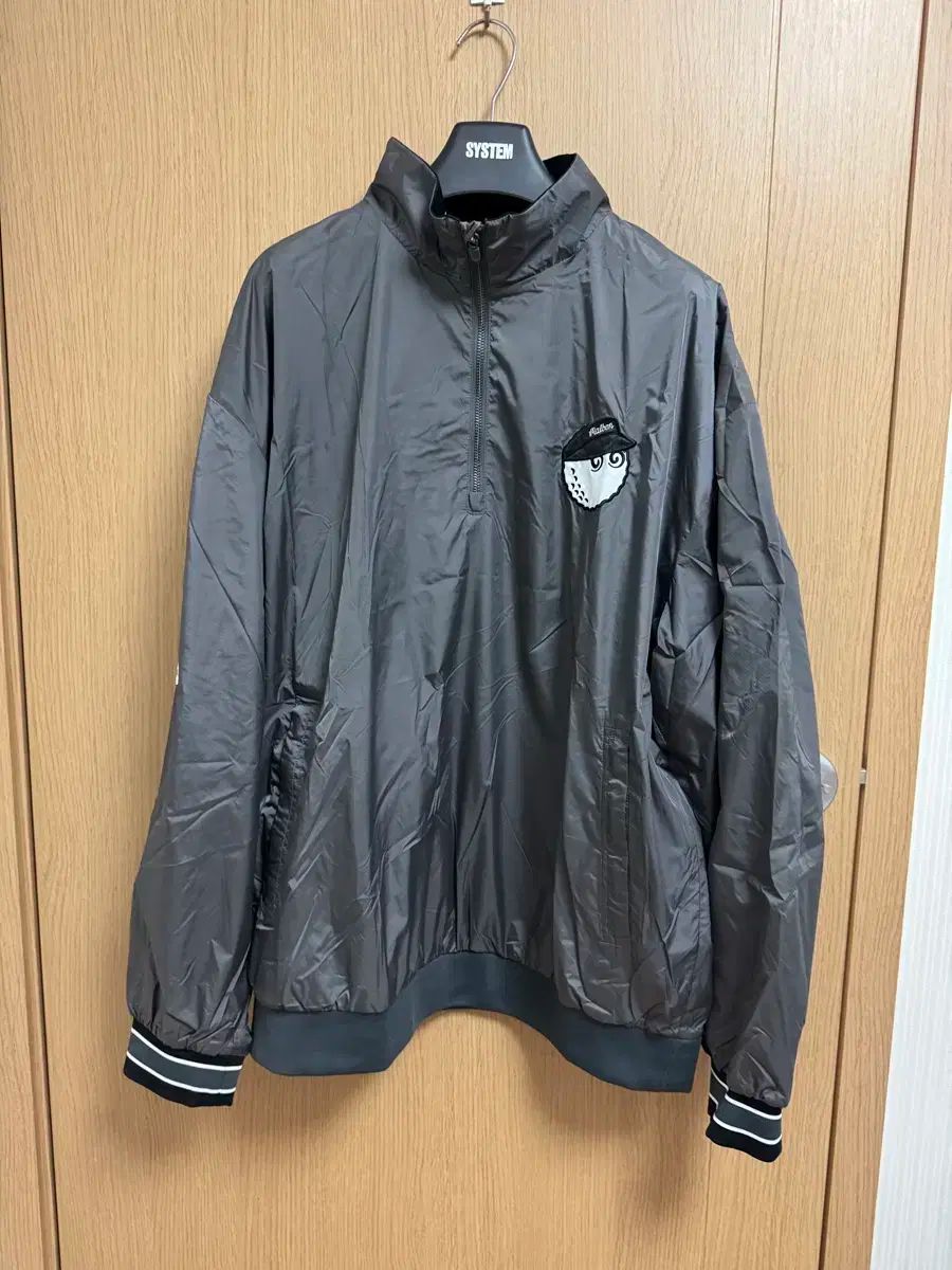 マルボンゴルフ ナイロン アノラック ハーフジップアップ グレー 110サイズ ♥