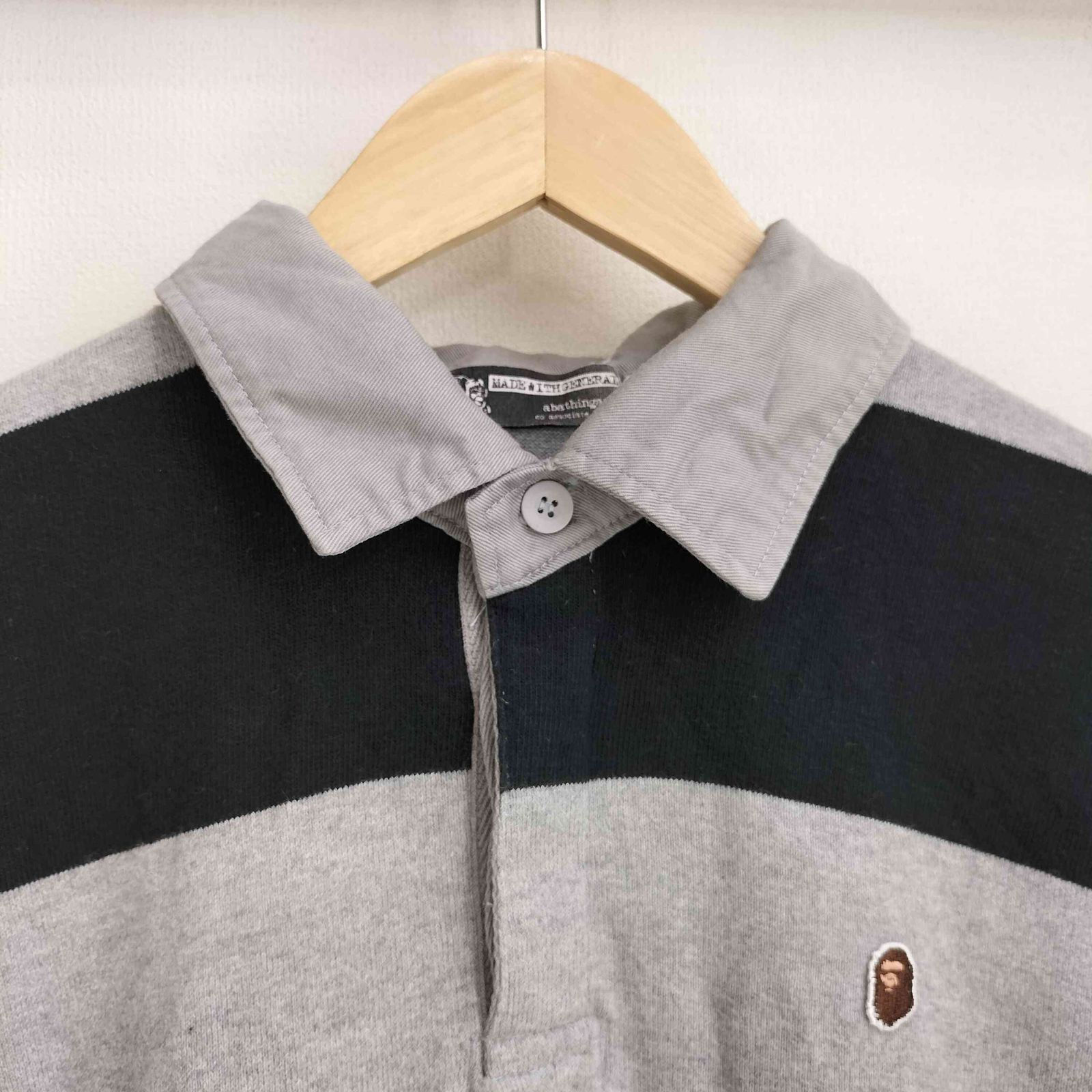 90's APE ボーダー ポロシャツ アベイシングエイプ A BATHING APE 90~00s 旧タグ ボーダー