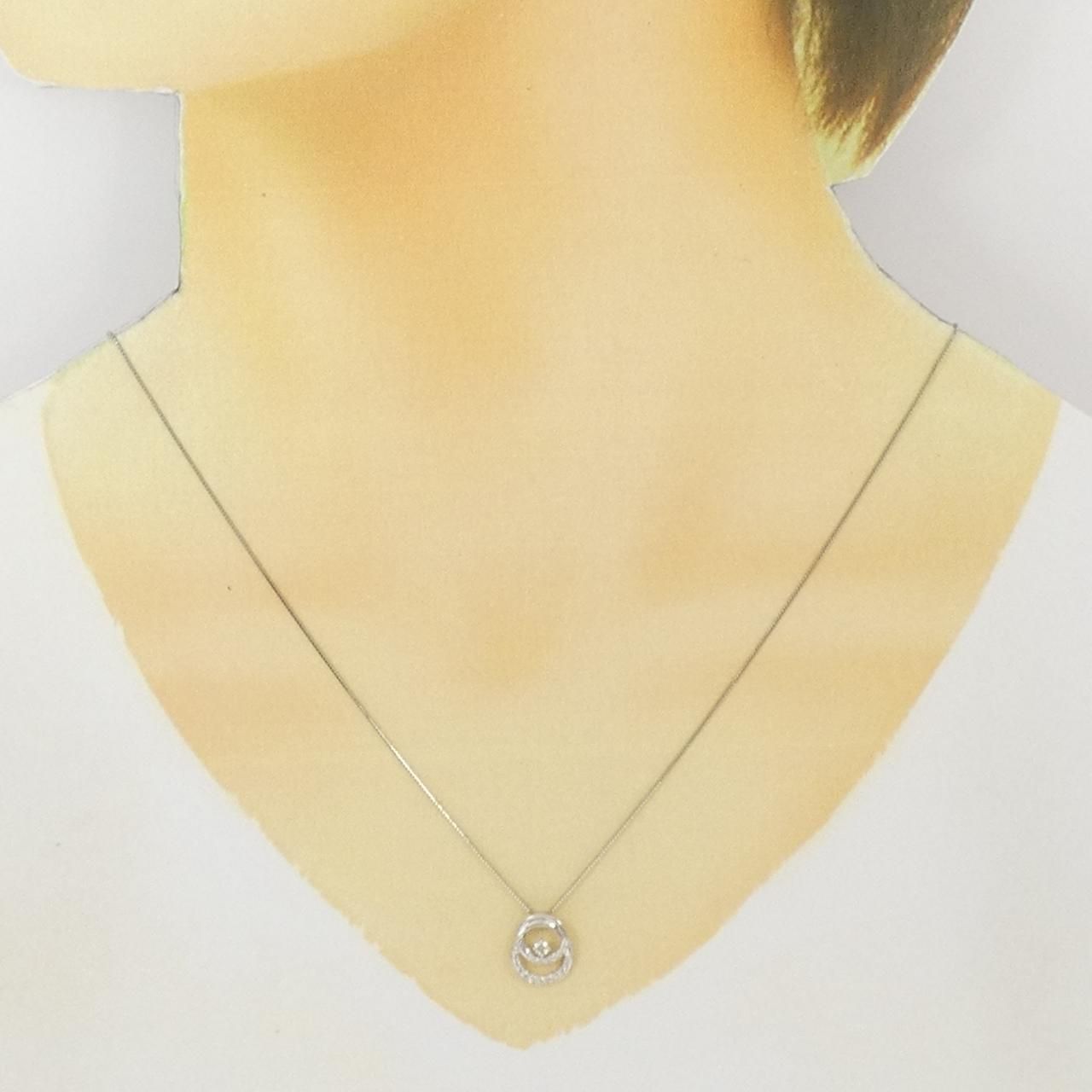 PT900/PT850 ダイヤモンド ネックレス 0.16CT - メルカリ