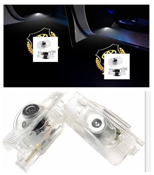 toyota y-2 QJZoncuji汎用カーテシランプ 2個セット 工具付 ドアウェルカムライト カーテシライト 30系50系60系 カーテシ 車用ドアランプ LEDロゴ投影ゴーストシャドウ 角度調整機能付き