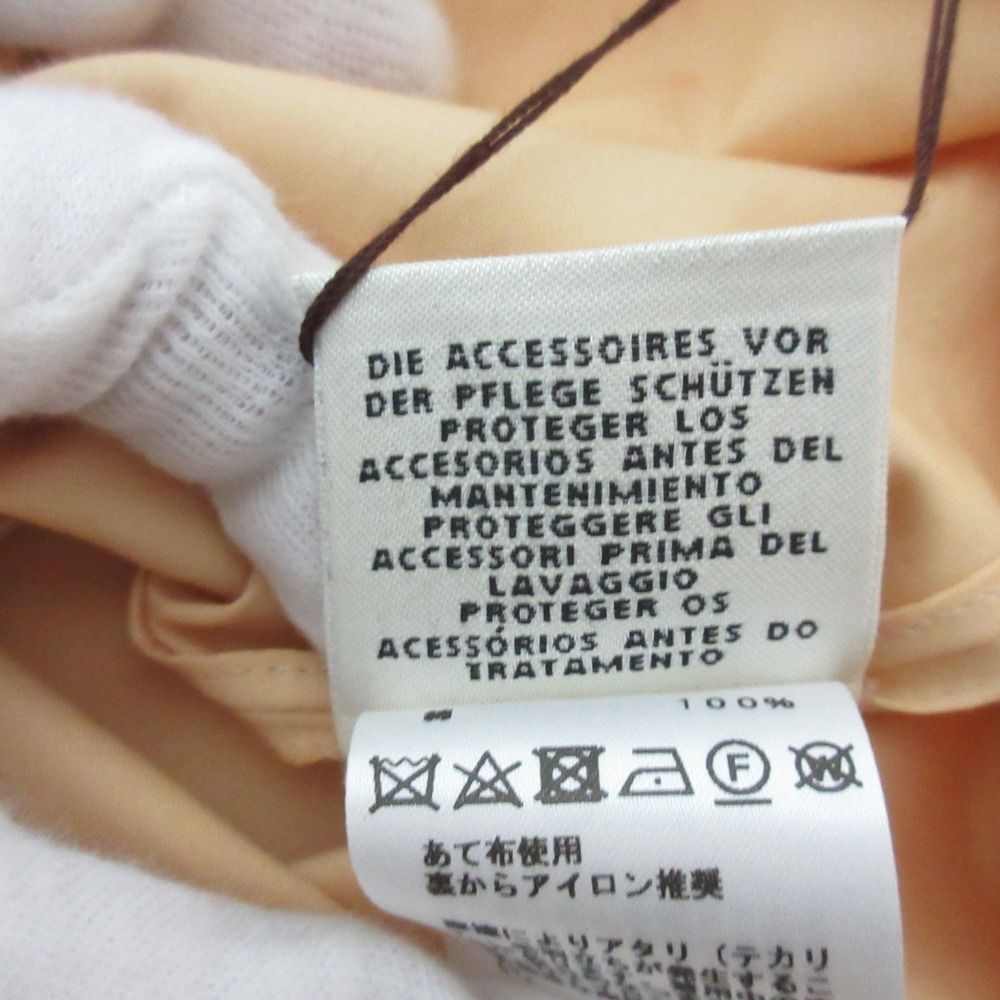 新品同様 20SS HERMES エルメス Hリフト金具 ノースリーブ ブラウス サイズ34 イエローオレンジ レディース 古着 中古 新品同様 20SS HERMES エルメス Hリフト金具 ノースリーブ
