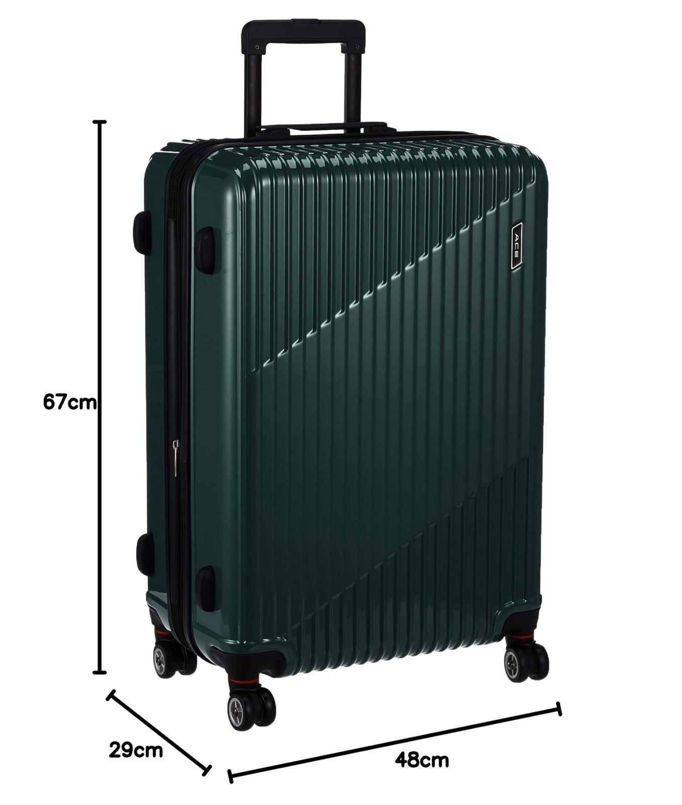 エース] スーツケース クレスタ エキスパンド機能付 93L 67cm