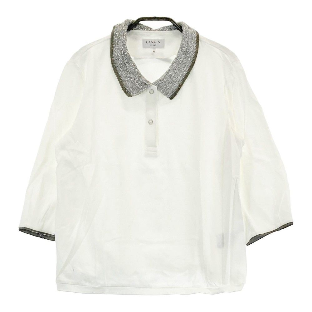 LANVIN SPORT レディース ゴルフシャツ 38 LANVIN - ランバンスポーツレディースゴルフウエア38サイズ半袖