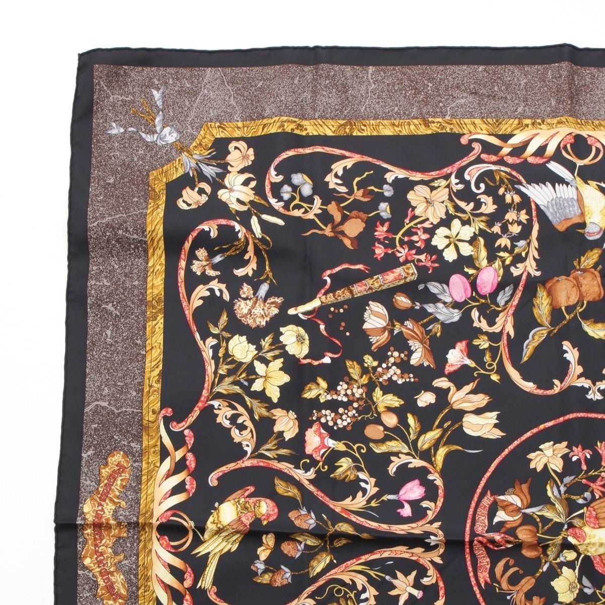 【レア】エルメス カレ90 東洋の石と西洋の石細工 スカーフ シルク レディース HERMES エルメス カレ90 PIERRES d' ORIENT et OCCIDENT 東洋の