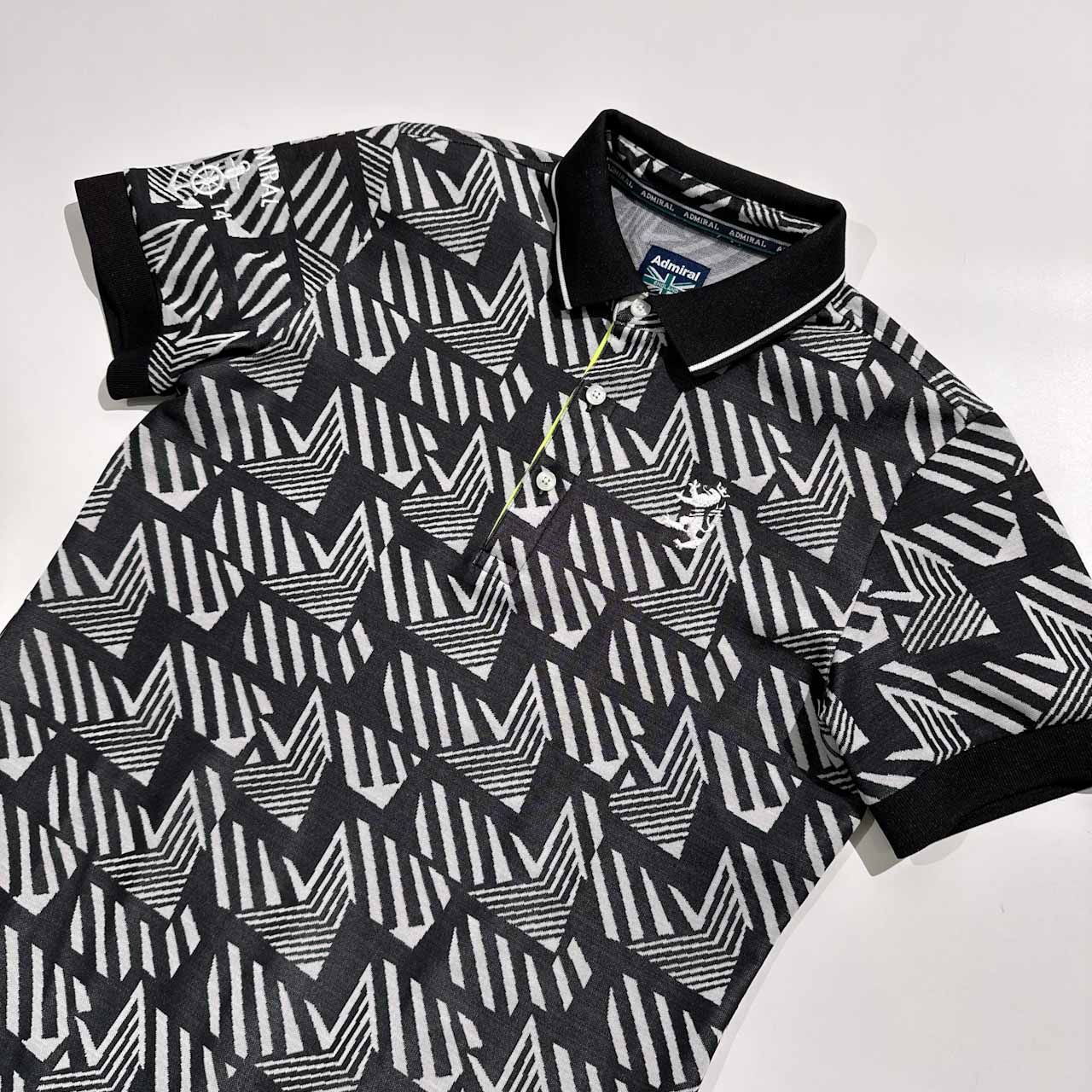 美品 Admiral GOLF アドミラル ゴルフ 総柄 半袖 ドライ