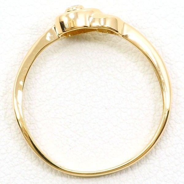 K18YG リング ring 指輪 10号 ダイヤ 総重量約1.1g