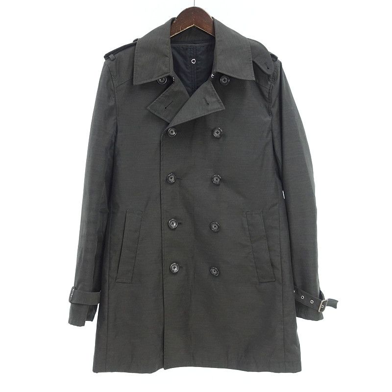 COMME CA DU MODE MEN 縮絨加工 コート ライナー付 セール】 ライナー付きビジネスコート （ステンカラーコート