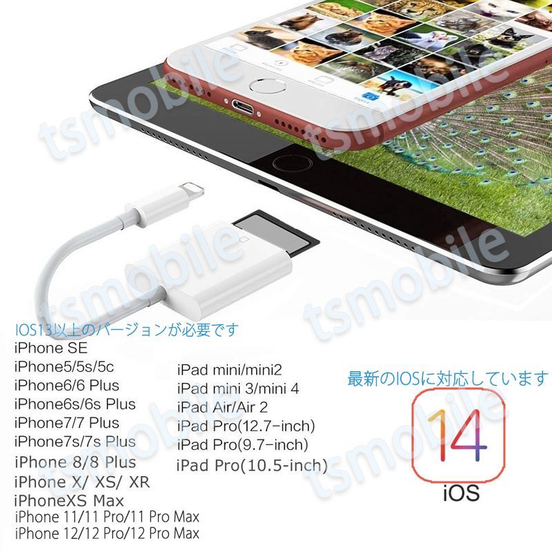 SDカードリーダー iPhone12 iphone11 - スマホアクセサリー