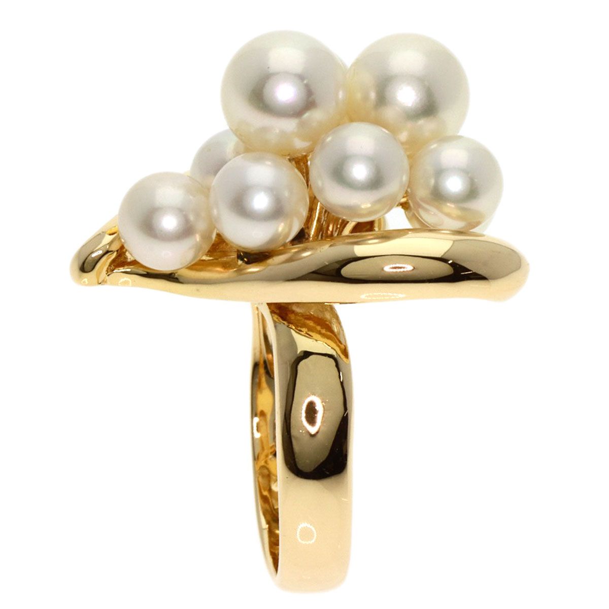 SELECT JEWELRY パール 真珠 ダイヤモンド リング・指輪 K18PG  