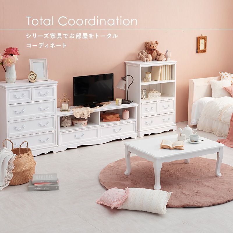 ℳ⑅﻿　お姫様風　白家具　ランドリーチェスト　キャビネット　バスケット2個 正規販売店】 お姫様風 白家具 ランドリーチェスト キャビネット
